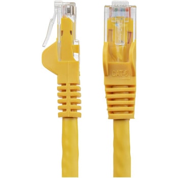 カテゴリ6 LANケーブル(Cat6) RJ45モールドコネクタ(ツメ折れ防止カバー付き) 1m イエロー StarTech.com