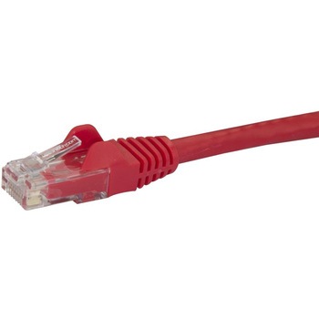 カテゴリ6 LANケーブル(Cat6) RJ45モールドコネクタ(ツメ折れ防止カバー付き) 7m レッド StarTech.com