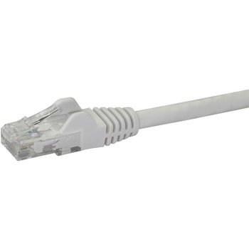 カテゴリ6 LANケーブル(Cat6) RJ45モールドコネクタ(ツメ折れ防止カバー付き) 7m ホワイト - StarTech.com