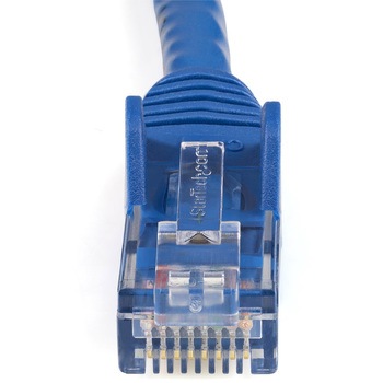 カテゴリ6 LANケーブル(Cat6) RJ45モールドコネクタ(ツメ折れ防止カバー付き) 15m ブルー - StarTech.com