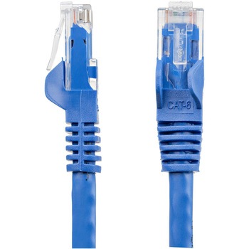カテゴリ6 LANケーブル(Cat6) RJ45モールドコネクタ(ツメ折れ防止カバー付き) 15m ブルー - StarTech.com