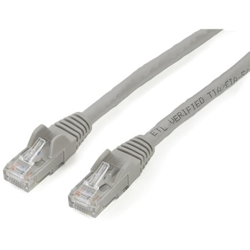 カテゴリ6 LANケーブル(Cat6) RJ45モールドコネクタ(ツメ折れ防止カバー付き) 2m グレー StarTech.com