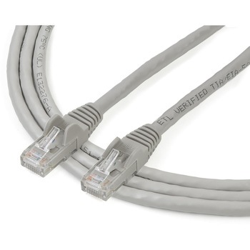 カテゴリ6 LANケーブル(Cat6) RJ45モールドコネクタ(ツメ折れ防止カバー付き) 2m グレー StarTech.com