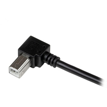 1m USB 2.0 ケーブル タイプA (オス) - タイプB/L型右向き (オス) StarTech.com