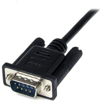 2m RS232Cシリアルクロス/ヌルモデムケーブル メス/オス ブラック StarTech.com