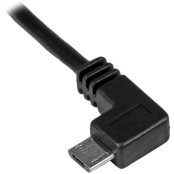 スマホ充電Micro-USBケーブル 0.5m L型左向きマイクロUSB (オス) - USB (オス) 24AWG StarTech.com