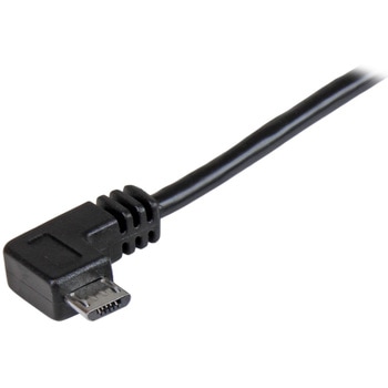 スマホ充電Micro-USBケーブル 0.5m L型右向きマイクロUSB (オス) - USB (オス) 24AWG StarTech.com