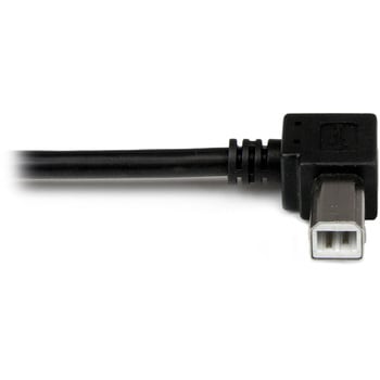 USBAB1ML 1m USB 2.0 ケーブル タイプA (オス) - タイプB/L型左向き (オス) StarTech.com ブラック色 -  【通販モノタロウ】