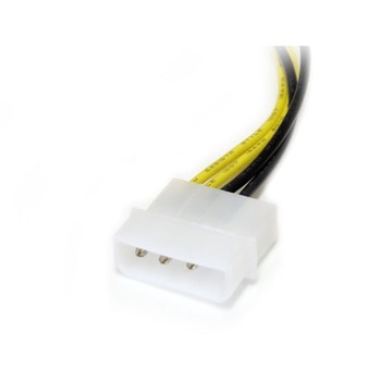 15cm ペリフェラル電源コネクタ(4ピン) - PCI Express電源コネクタ(8ピン)変換アダプタケーブル StarTech.com