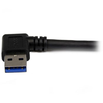 USB3SAB1MRA USBケーブル/USB 3.0(5Gbps)/1m/L型右向きType-A - Type-B/オス -  オス/SuperSpeed USB 3.2 Gen1 規格準拠/ブラック/USB コード 1個 StarTech.com 【通販モノタロウ】