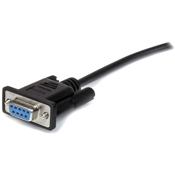 3m ブラック RS232Cシリアルストレートケーブル 1x ミニD-Sub 9ピン/DB9(オス)-1x ミニD-Sub 9ピン/DB9(メス) StarTech.com