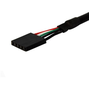 USBPNLAFHD1 30cm USB 2.0パネルマウント型変換ケーブル USB