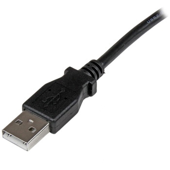 2m USB 2.0 ケーブル タイプA (オス) - タイプB/L型左向き (オス) StarTech.com