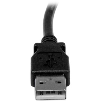 2m USB 2.0 ケーブル タイプA (オス) - タイプB/L型左向き (オス) StarTech.com