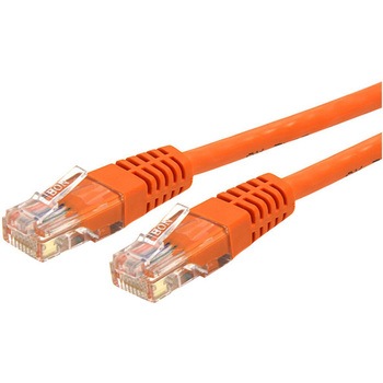 C6PATCH15OR Cat6�Ή�LAN�P�[�u�� 4.5m �J�e�S��6�Ή��C�[�T�l�b�g�P�[�u�� ���[���h�����ς�RJ45�R�l�N�^ �I�����W StarTech.com 46240015