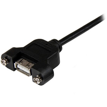 61cm USB2.0パネルマウント型ケーブル パネルマウント用USB Aポート(メス) - USB Aポート(オス) StarTech.com