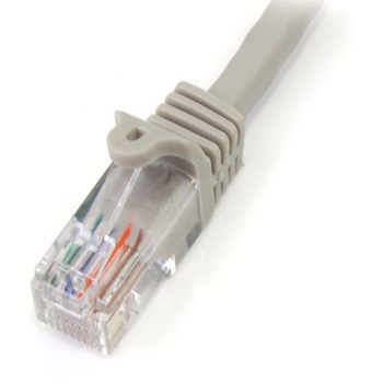 カテゴリ5e LANケーブル(Cat5e) RJ45コネクタ(ツメ折れ防止カバー付き) 15m グレー StarTech.com