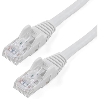 カテゴリ6 LANケーブル(Cat6) RJ45モールドコネクタ(ツメ折れ防止カバー付き) 5m ホワイト StarTech.com