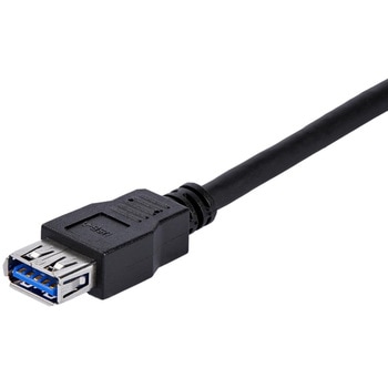 USBケーブル/USB 3.0(5Gbps)/1m/Type-A - Type-A/オス - メス/SuperSpeed USB 3.2 Gen1 規格準拠/ブラック/USB 延長コード/リピーター エクステンダー ケーブル StarTech.com