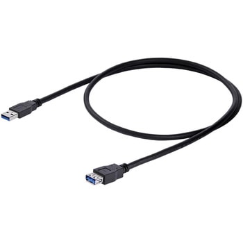USBケーブル/USB 3.0(5Gbps)/1m/Type-A - Type-A/オス - メス/SuperSpeed USB 3.2 Gen1 規格準拠/ブラック/USB 延長コード/リピーター エクステンダー ケーブル StarTech.com