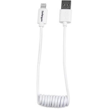 USBCLT30CMW 30cm Apple Lightning - USB�P�[�u�� (�J�[���R�[�h) �z���C�g ���C�g�j���O 8�s��(�I�X) - USB A(�I�X) StarTech.com 46242009