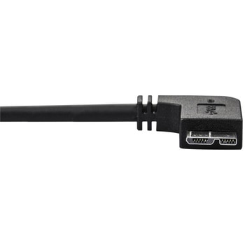 Micro USB 3.0 スリムケーブル オス/オス L型左向きマイクロUSBケーブル 0.5m StarTech.com