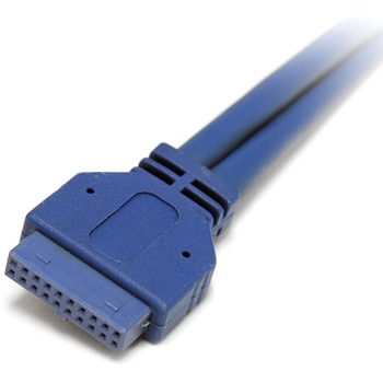 マザーボードピンヘッダー接続USB 3.0 2ポート増設ケーブル PCIブラケット付き