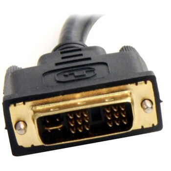 30cm DVI-I - 2ポート VGA ビデオ分配スプリッターケーブル オス - メス x2