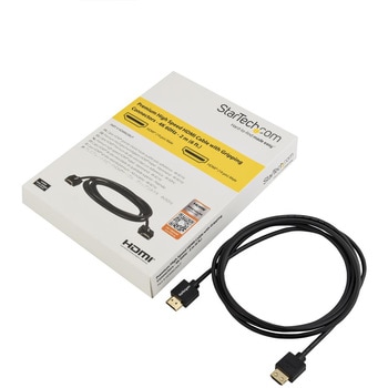 HDMI 2.0ケーブル/2m/4K60Hz/コネクター抜け防止機構/HDR10/イーサネット対応/オス - オス/ブラック/ハイスピード/UHD モニター ディスプレイ コード StarTech.com