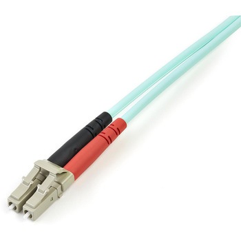 光ファイバー ケーブル/LC-LC/OM3 マルチモード/50/125μm/2芯/フルデュプレックス/100Gb/アラミド繊維/低煙ゼロハロゲン/アクア StarTech.com