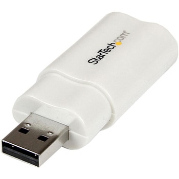 USBオーディオ/サウンド変換アダプタカード 1x USB A (オス)ー2x 3.5mmミニジャック (メス) StarTech.com