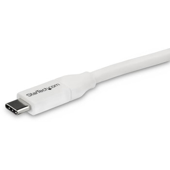 USB 2.0 Type-C ケーブル 4m ホワイト 給電充電対応(最大5A 100W) USB-IF認証済み StarTech.com