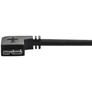 Micro USB 3.0 スリムケーブル オス/オス L型右向きマイクロUSB 2m StarTech.com