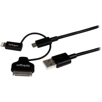 Lightning 30ピン Dock Micro Usb Usbケーブル 1m ブラック Startech Com Usbケーブル 通販モノタロウ Ltadub1mb