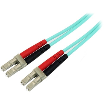 光ファイバーケーブル/LCLC/OM4 マルチモード/50/125/100G/UPCコネクタ/LSZH/アクア/ネットワーク オプティカル パッチコード StarTech.com