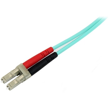 光ファイバーケーブル/LCLC/OM4 マルチモード/50/125/100G/UPCコネクタ/LSZH/アクア/ネットワーク オプティカル パッチコード StarTech.com