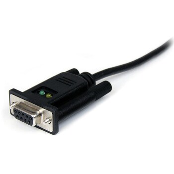 1ポートUSB-ヌルモデムRS232Cシリアル変換ケーブル(クロスケーブル) 1x USB A オスー1x DB-9(D-Sub 9ピン) メス StarTech.com