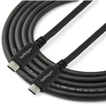 USB-Cケーブル/1.8m/USB 3.2 Gen 1/Type-C & Type-C/5Gbps/100W 5A/PD 3.0/USB-IF認証品/急速充電/オス・オス/ブラック/データ同期 転送 - StarTech.com