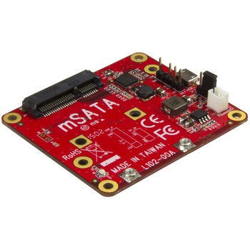 ラズベリーパイ/Raspberry Pi用USB - mSATA変換基板 ラズパイ電子工作/開発用ボード StarTech.com