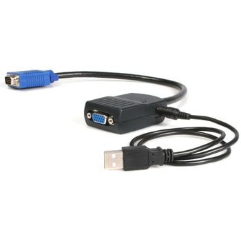 2ポートVGAディスプレイ分配器 2x VGA/アナログRGB スプリッタ/Splitter USBバスパワー供給 StarTech.com