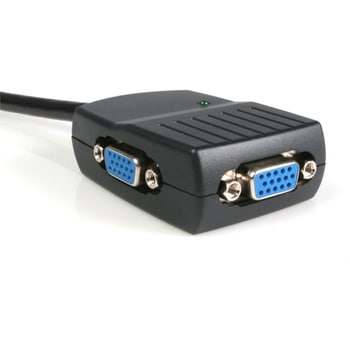 2ポートVGAディスプレイ分配器 2x VGA/アナログRGB スプリッタ/Splitter USBバスパワー供給
