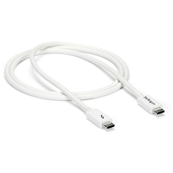 Thunderbolt 3ケーブル/20Gbps/Thunderbolt 4 USB-C DisplayPort互換/サンダーボルト 高速データ転送 モニター ディスプレイ 映像出力 StarTech.com