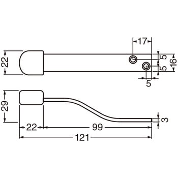 ステンS形上框戸当り RS-11 シロクマ