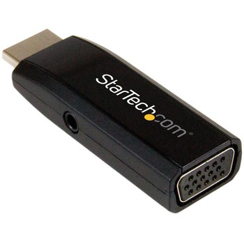 HDMI - VGA変換アダプタ/コンバータ (オーディオ対応) コンパクト 1920x1200 StarTech.com