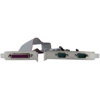 シリアル2ポート/パラレル1ポート増設PCI Expressインターフェースカード (16550 UART対応) 2x DB9 オス/ 1x DB25 メス StarTech.com