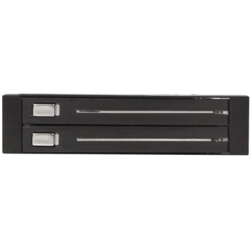 3.5インチベイ内蔵型SATAハードディスク用リムーバルケース (トレイ不要) 2x 2.5インチHDD専用モバイルラック ホットスワップ対応 StarTech.com