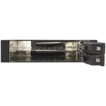 3.5インチベイ内蔵型SATAハードディスク用リムーバルケース (トレイ不要) 2x 2.5インチHDD専用モバイルラック ホットスワップ対応 StarTech.com