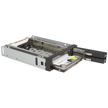 3.5インチベイ内蔵型SATAハードディスク用リムーバルケース (トレイ不要) 2x 2.5インチHDD専用モバイルラック ホットスワップ対応 StarTech.com