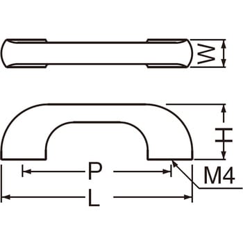 ウッド新甲丸ハンドル HW-4 シロクマ