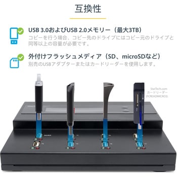 USBDUPE17 USBメモリ デュプリケーター/1対7/PC不要 スタンドアローン